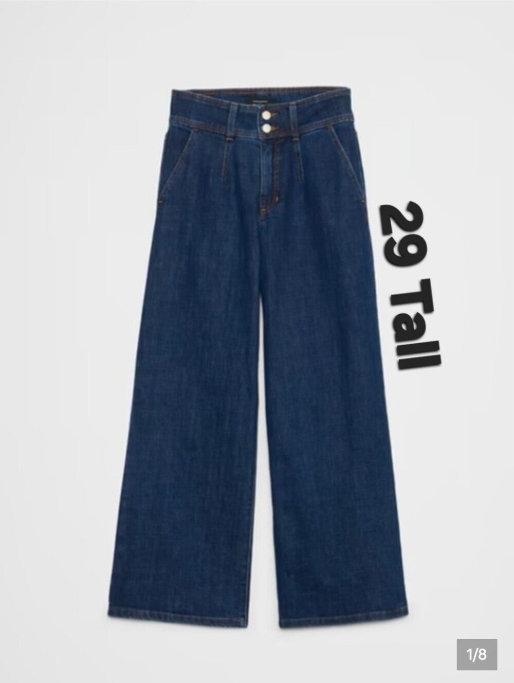 Banana Republic Wide-Leg High-Rise Darted Trouser Jean